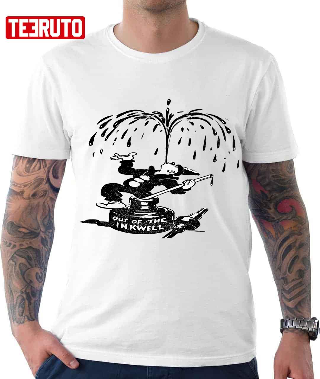 Limited Koko the Ghost Clown X Black and White Edition Embroidered Anime T-Shirt main image 1