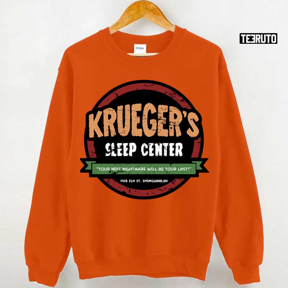 Krueger's Sleep Center Freddy Krueger Halloween Unisex T-Shirt - Teeruto