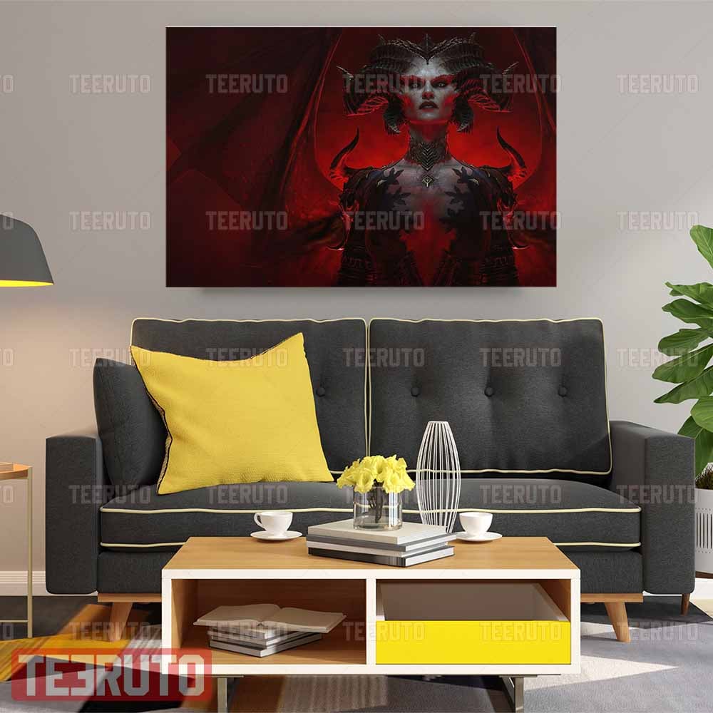 Lilith Diablo IV Landscape Canvas