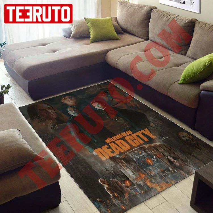 Maggie And Negan The Walking Dead City Rug