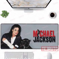 MJ Michael Jackson With Black Panther Wakanda Mouse Mat