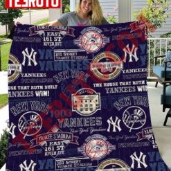 Mlb New York Yankee Stadium Fabric Quilt Blanket