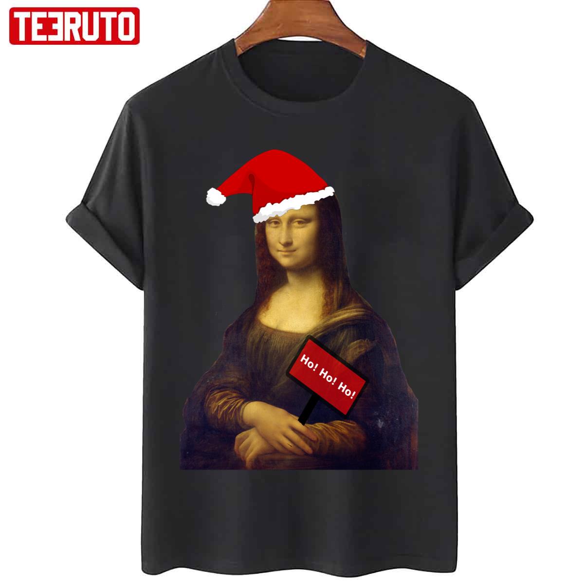 Mona Lisa Christmas Edition Unisex T-Shirt