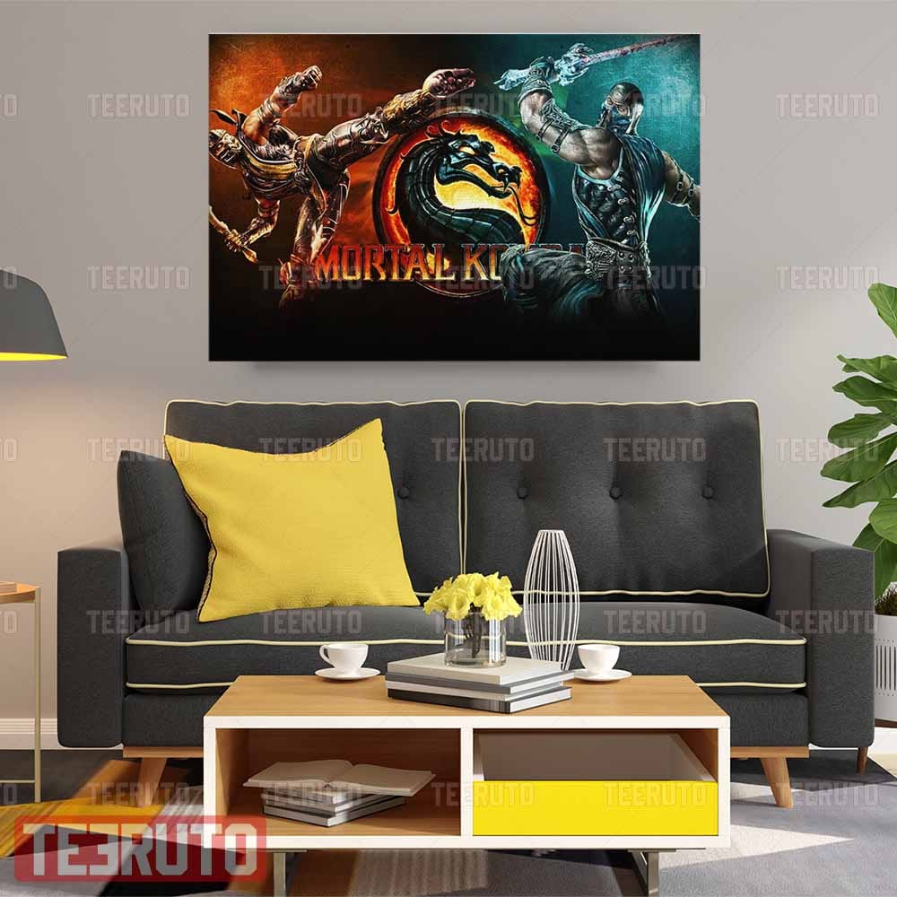 Mortal Kombat Video Game Landscape Canvas