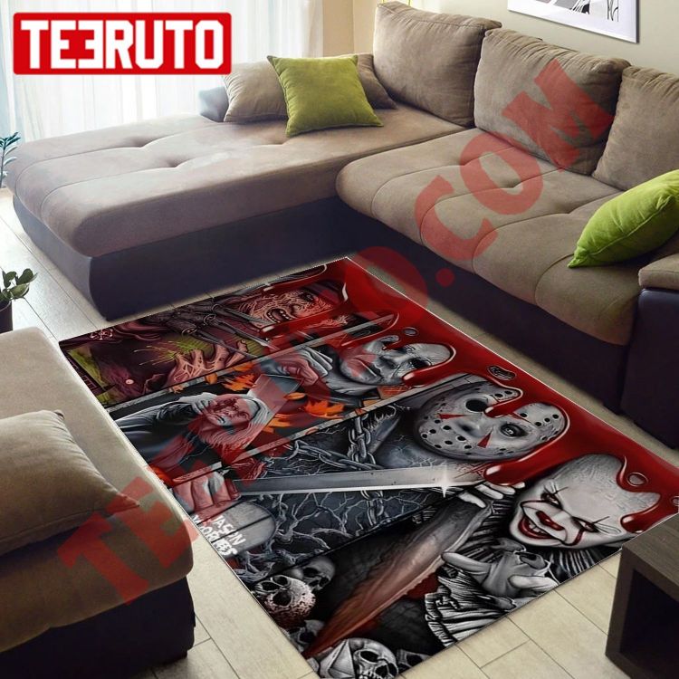 Movies Character Krueger Jason Pennywise Halloween Rug