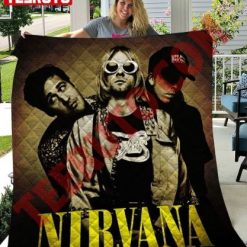 Nirvana Retro Design Quilt Blanket