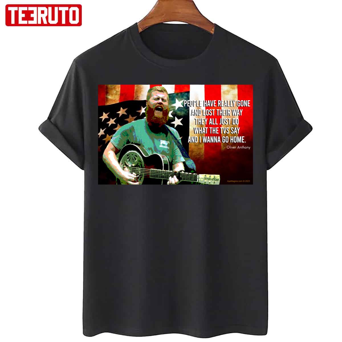 Oliver Anthony American Flag Unisex T-Shirt