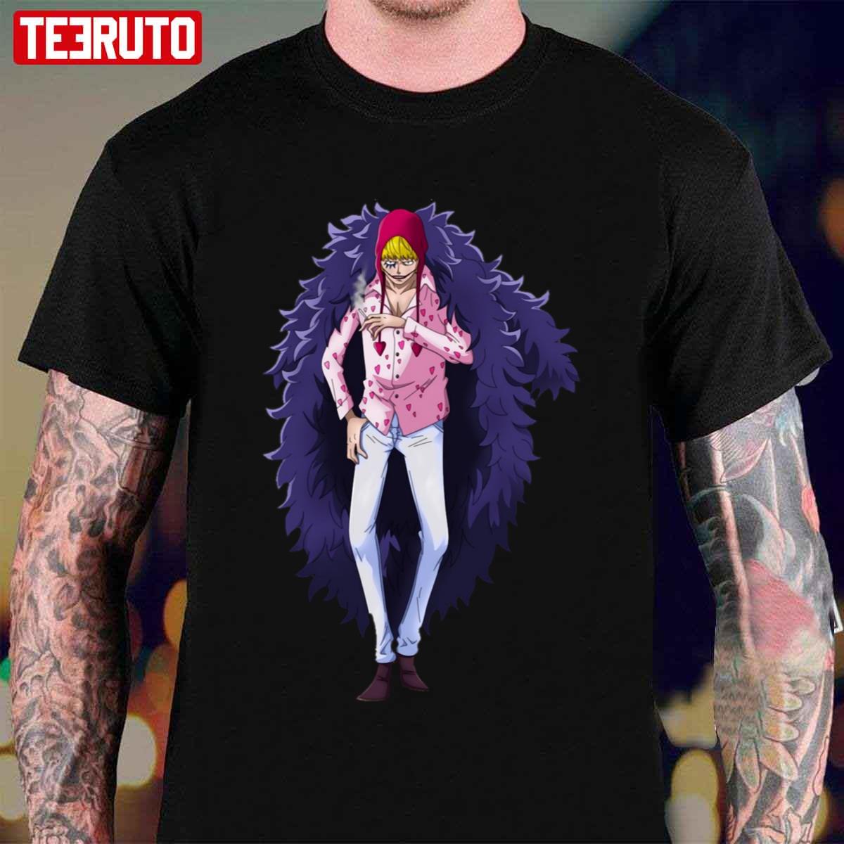 One Piece Purple Design Corazon Unisex T-Shirt