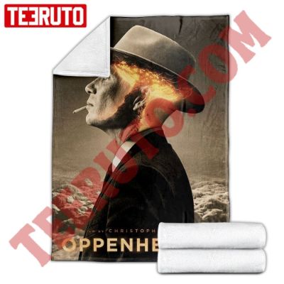 Oppenheimer Poster Fan Made Fleece Blanket