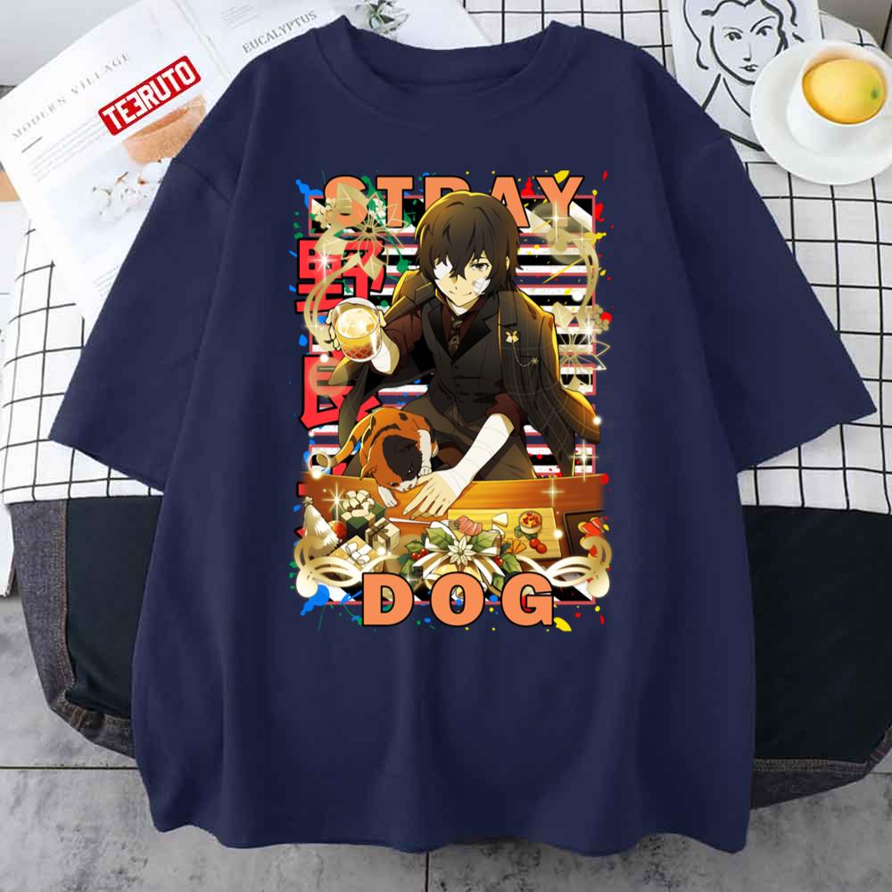 Osamu Dazai Bungo Stray Dogs Urban Anime Design Unisex T-Shirt