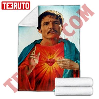 Pedro Pascal Badly Edited On Jesus Fleece Blanket