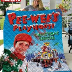 Pee Wee Herman Christmas Special Quilt Blanket