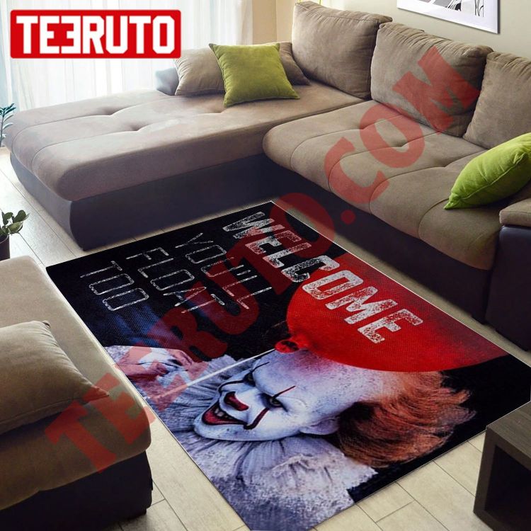 Pennywise Welcome You’ll Float Too Halloween Rug