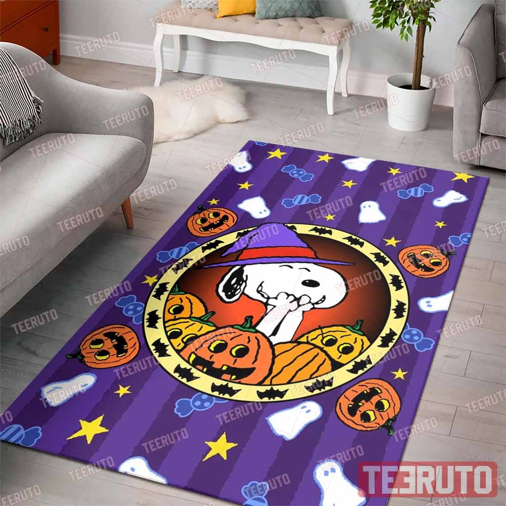 Pumpkins & Boos Snoopy's Halloween Rug Teeruto