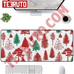 Roll Vinyl In Red Christmas Tree Pattern Mouse Pad