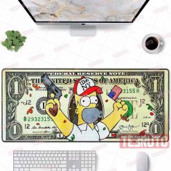 Simpsons Dollar Flag Of America Mouse Mat