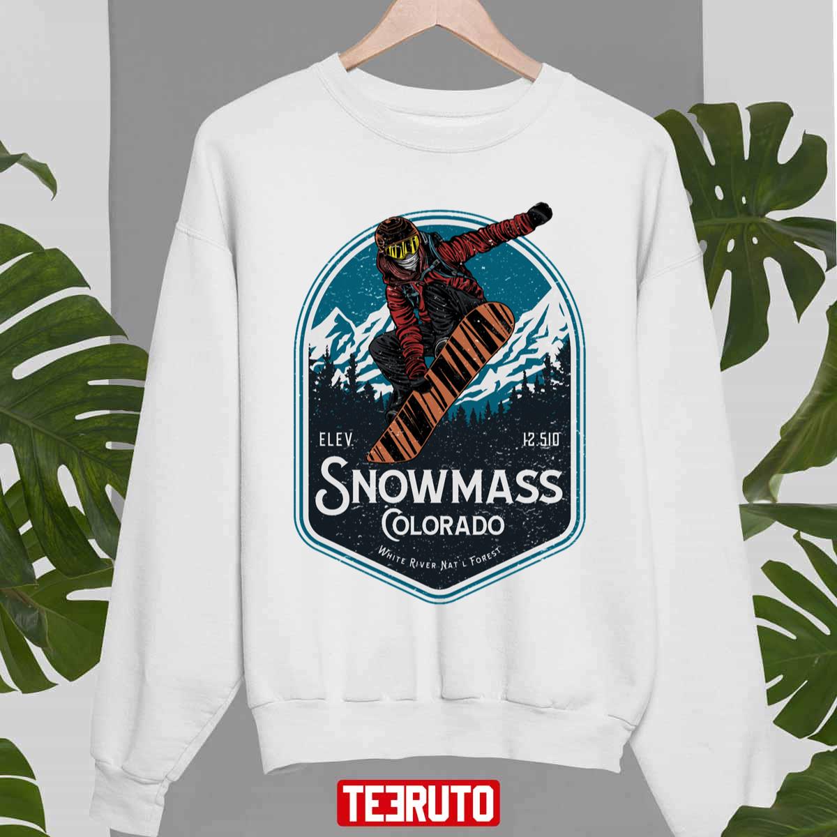 Snowmass Colorado Snowboarding Unisex Sweatshirt