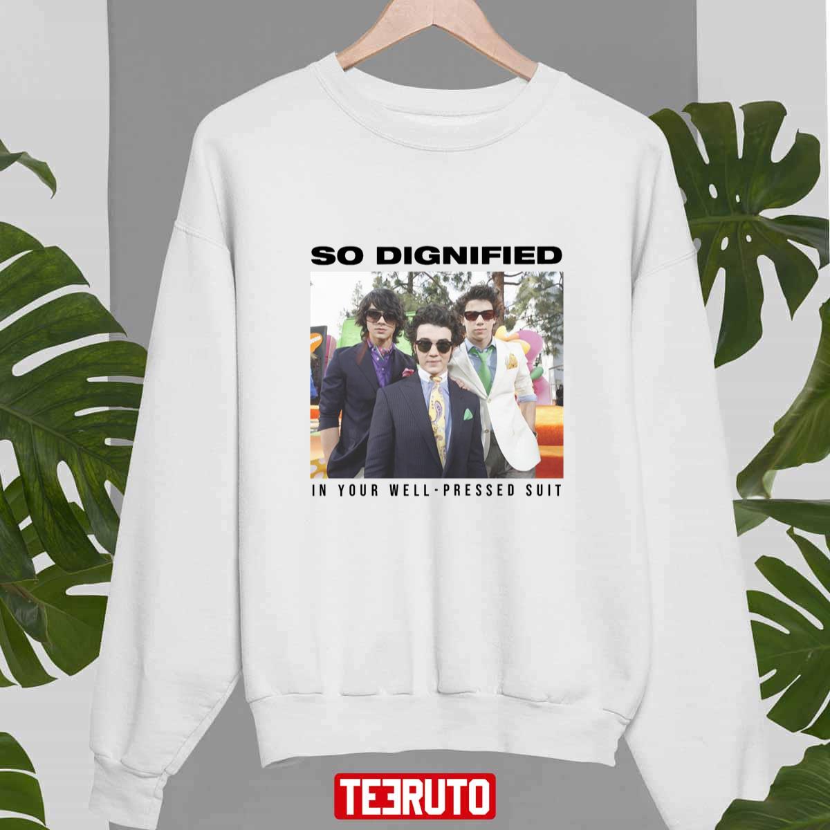 So Dignified In Your Well Pressed Suit The Album Jonas Brothers Tour 2023 Unisex Sweatshirt