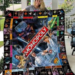 Star Wars Jedi Monopoly Quilt Blanket