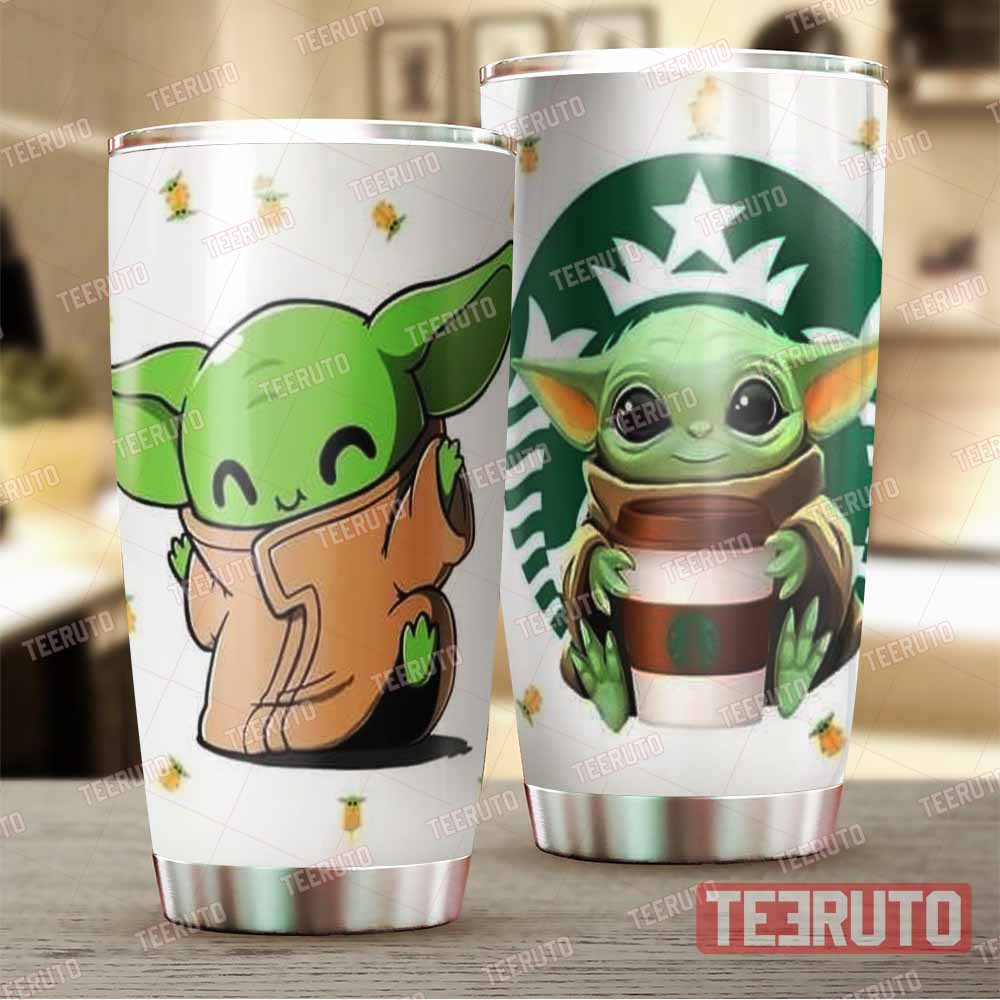 Starbucks Baby Yoda Grogu Star Wars Stainless Tumbler - Teeruto