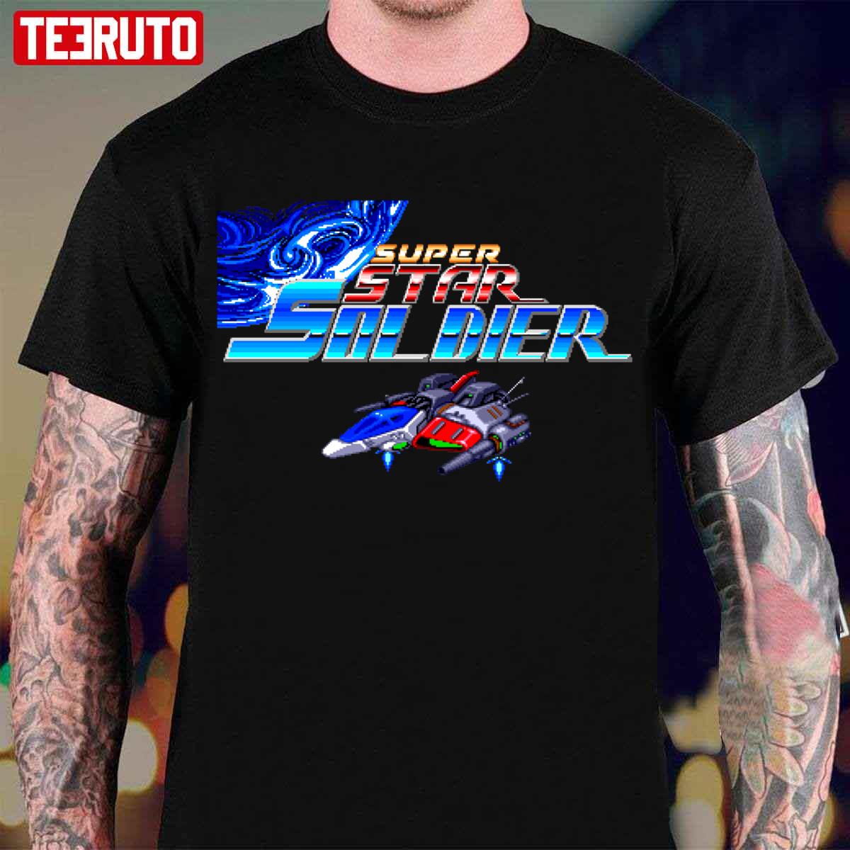 Super Star Soldier Turbografx 16 Title Screen Unisex T-Shirt