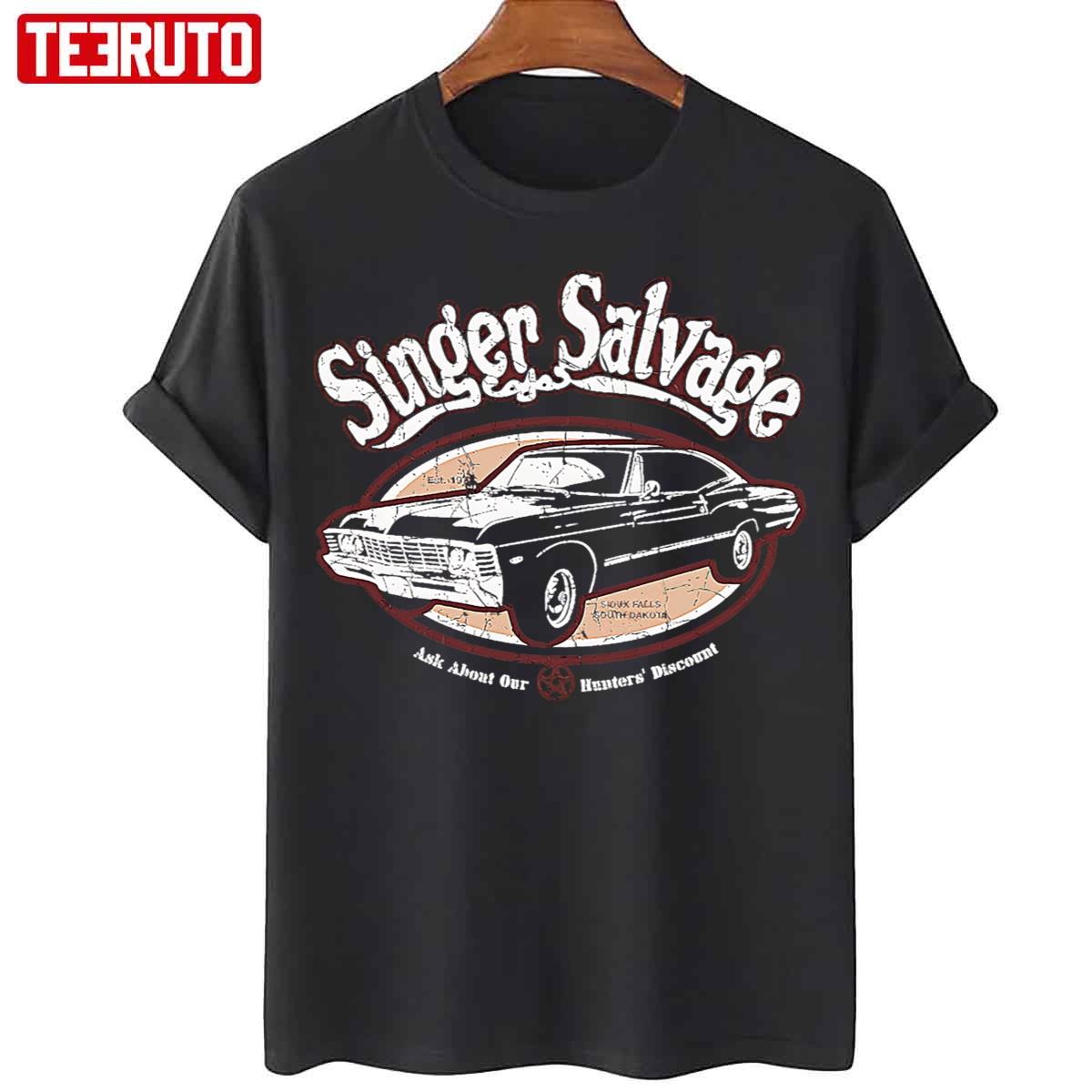 Supernatural Impala Singer Salvage Spn Unisex T-Shirt