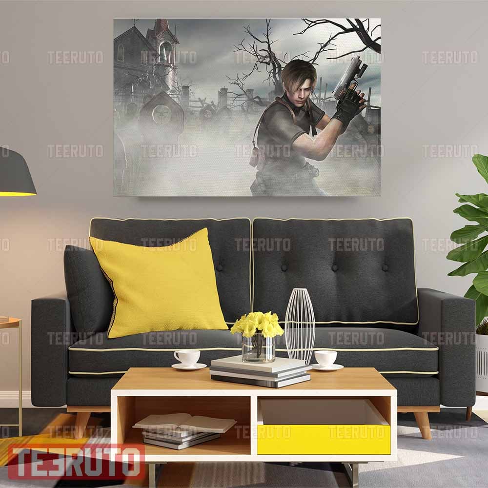 Survival Horror Game Resident Evil 4 Landscape Canvas