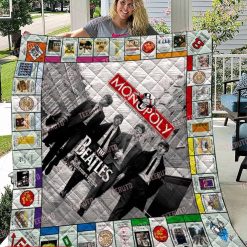 The Beatle Band Monopoly Quilt Blanket