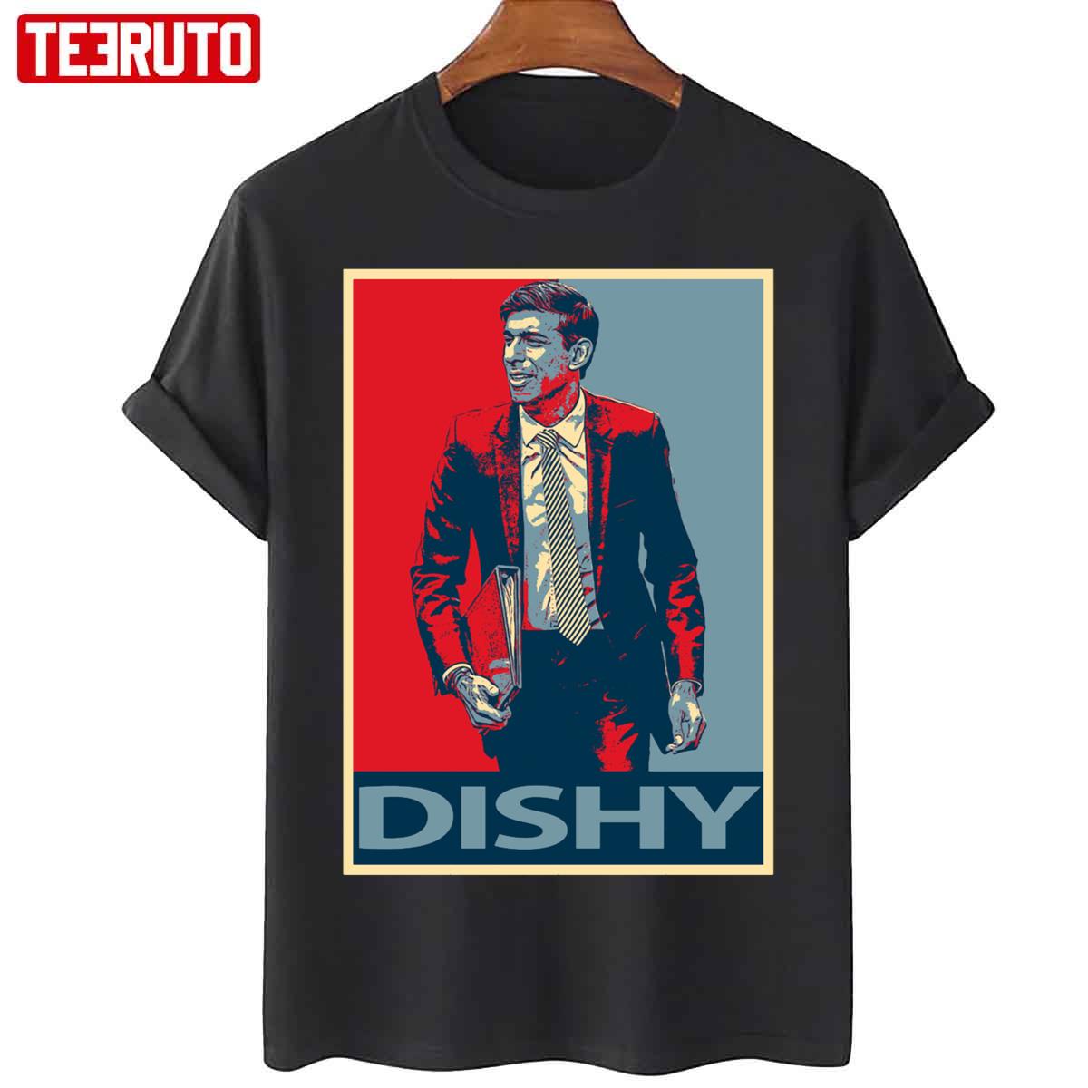 The Dishy Graphic Rishi Sunak Unisex T-Shirt