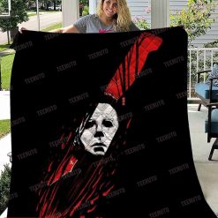 The Knife Michael Myers Quilt Blanket