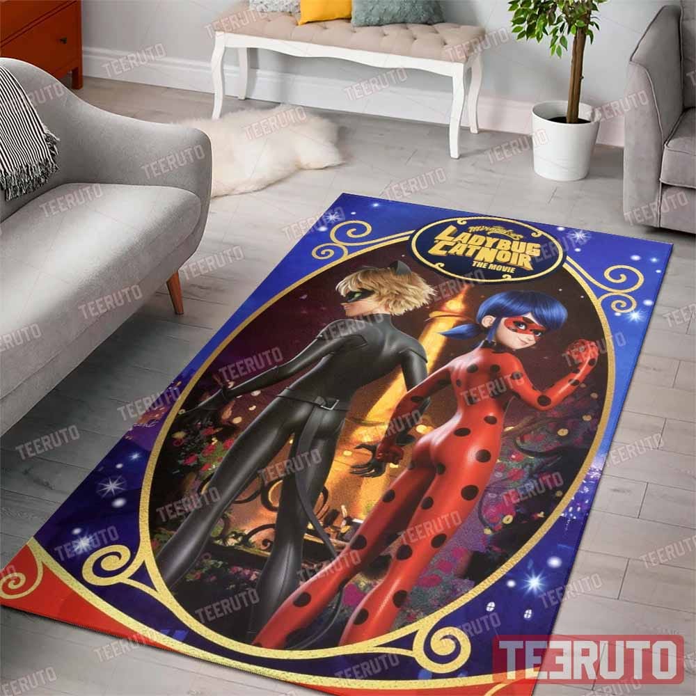 The Movie Miraculous Ladybug Cat Noir Rug