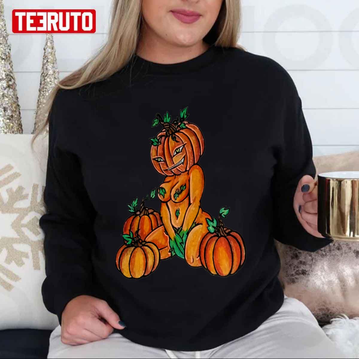 The Playful Pumpkin Patch Halloween Unisex Sweatshirt