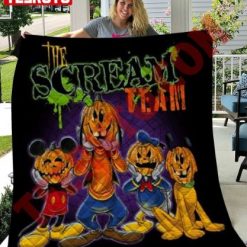 The Scream Team Mickey’s Halloween Party Quilt Blanket