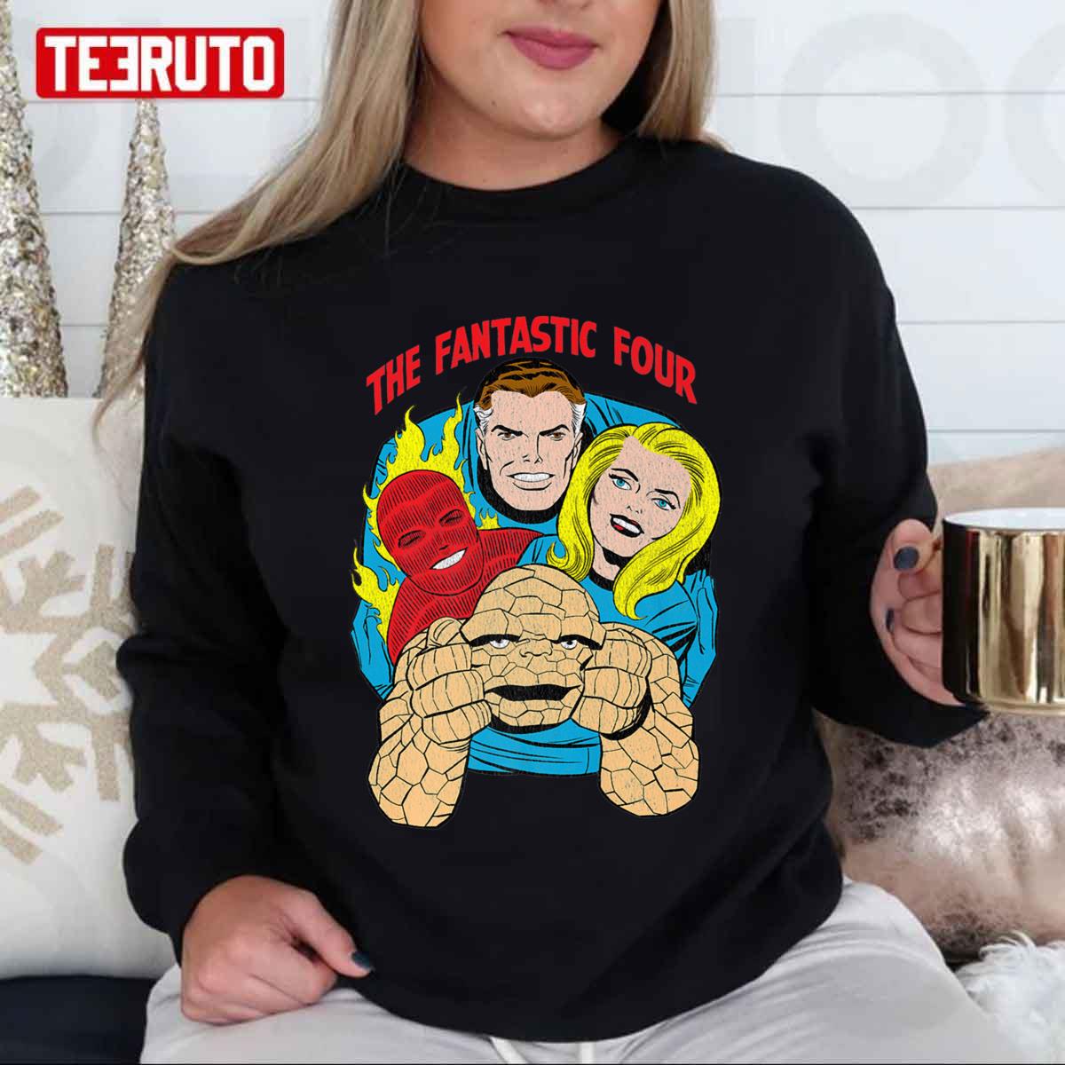 The Tastic Four Retro Comic Halloween Unisex Sweatshirt