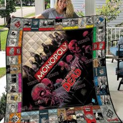 The Walking Dead Monopoly Quilt Blanket