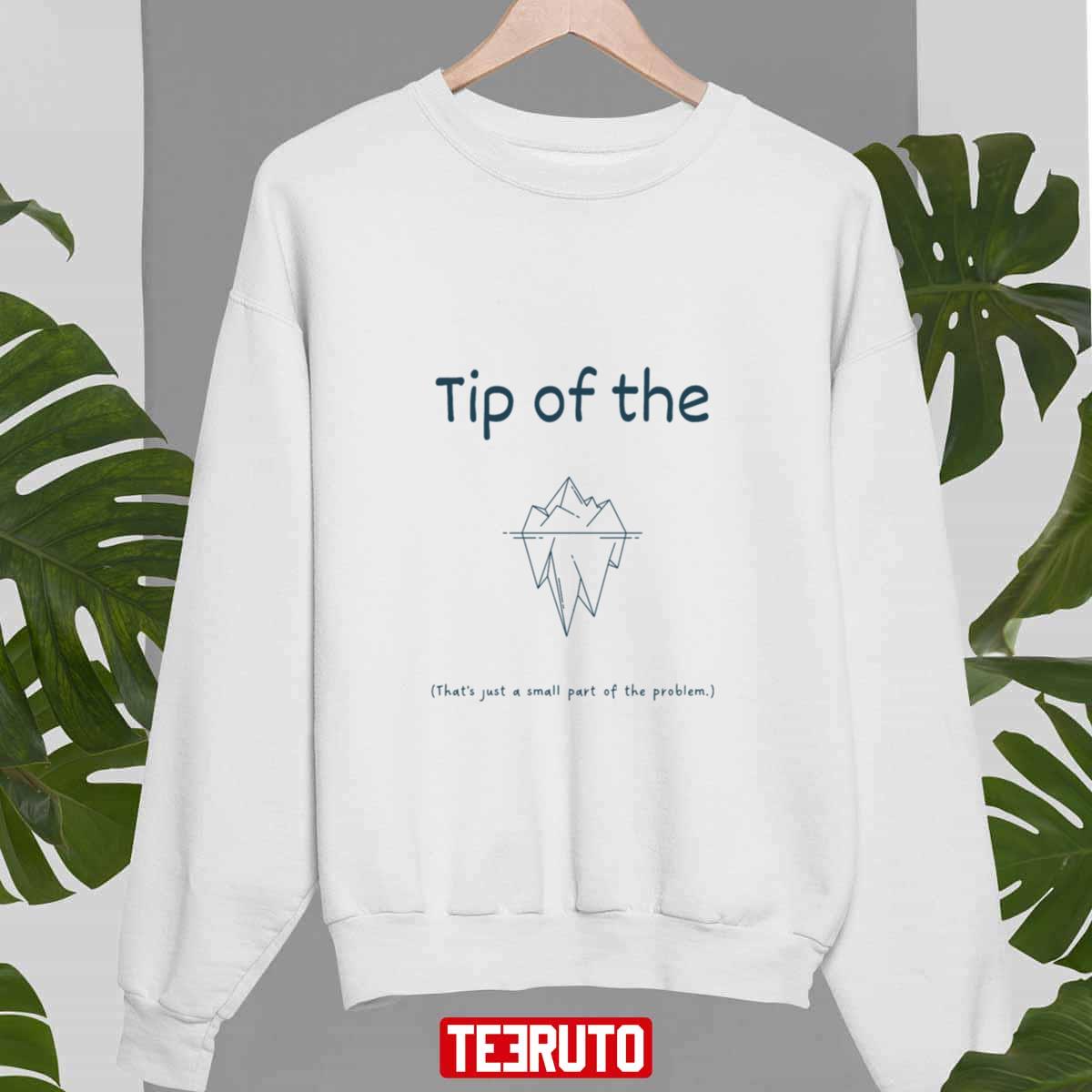 Tip Of The Iceberg Idiom Dark Blue Sweatshirt