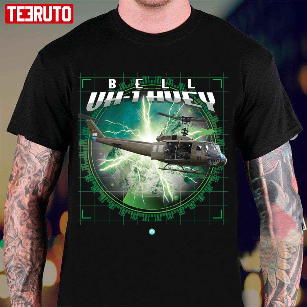 Uh 1 Huey Vietnam Helicopter Crew Unisex T-Shirt