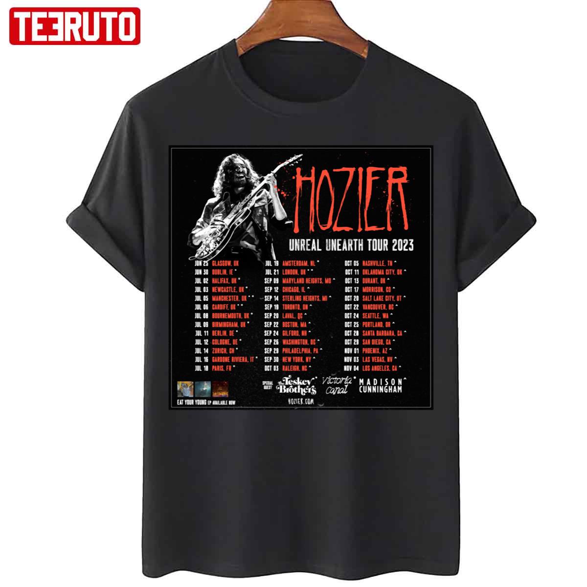 Unreal Unearth 2023 Tour Hozier Unisex T-Shirt