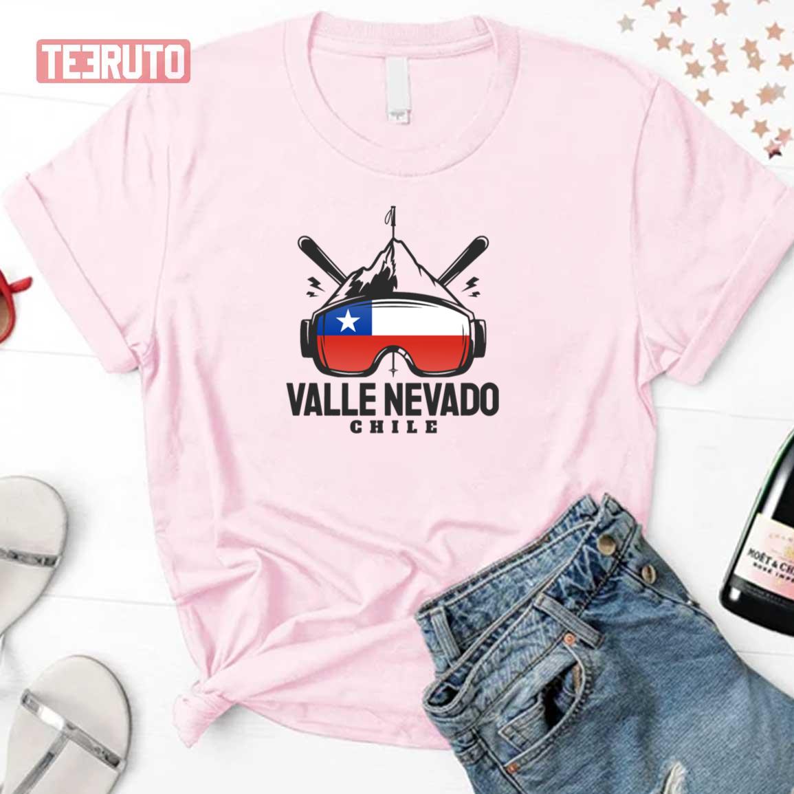 Valle Nevado Chile Ski Resort Skiing Souvenir Unisex T-Shirt