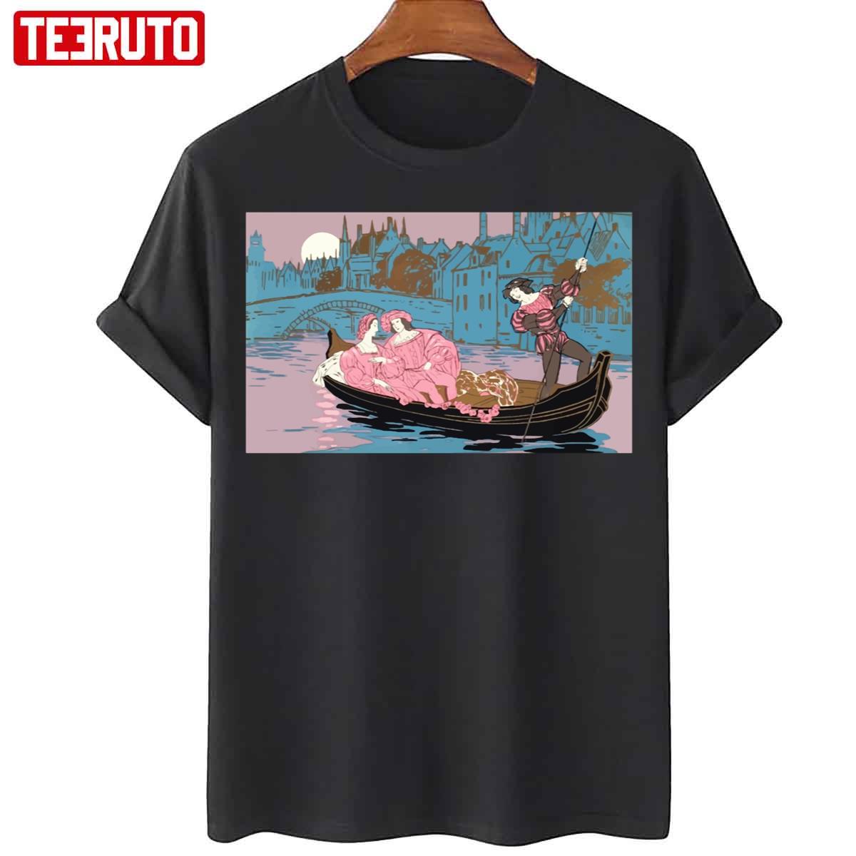 Venice Italy Illustration Gondola Unisex T-Shirt