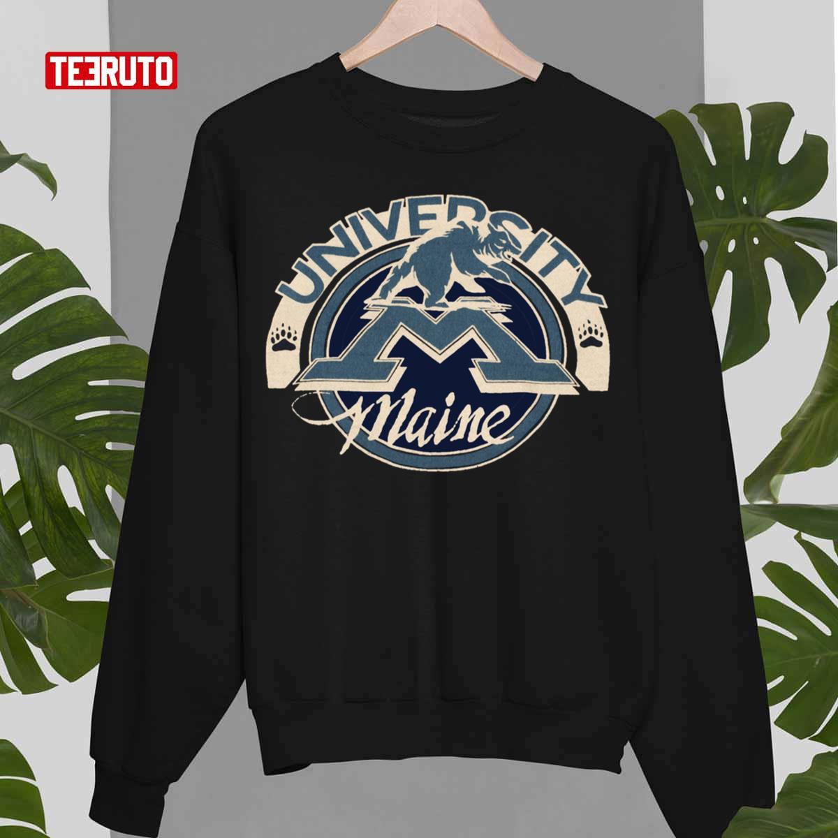 Vintage University Of Maine Logo Unisex Sweatshirt