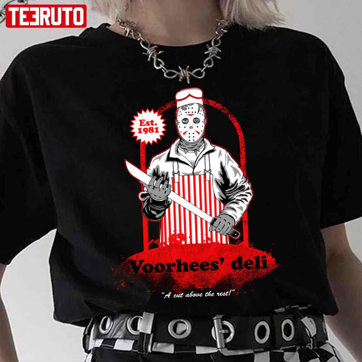 Voorhees’ Deli Jason Voorhees Halloween Unisex T-Shirt