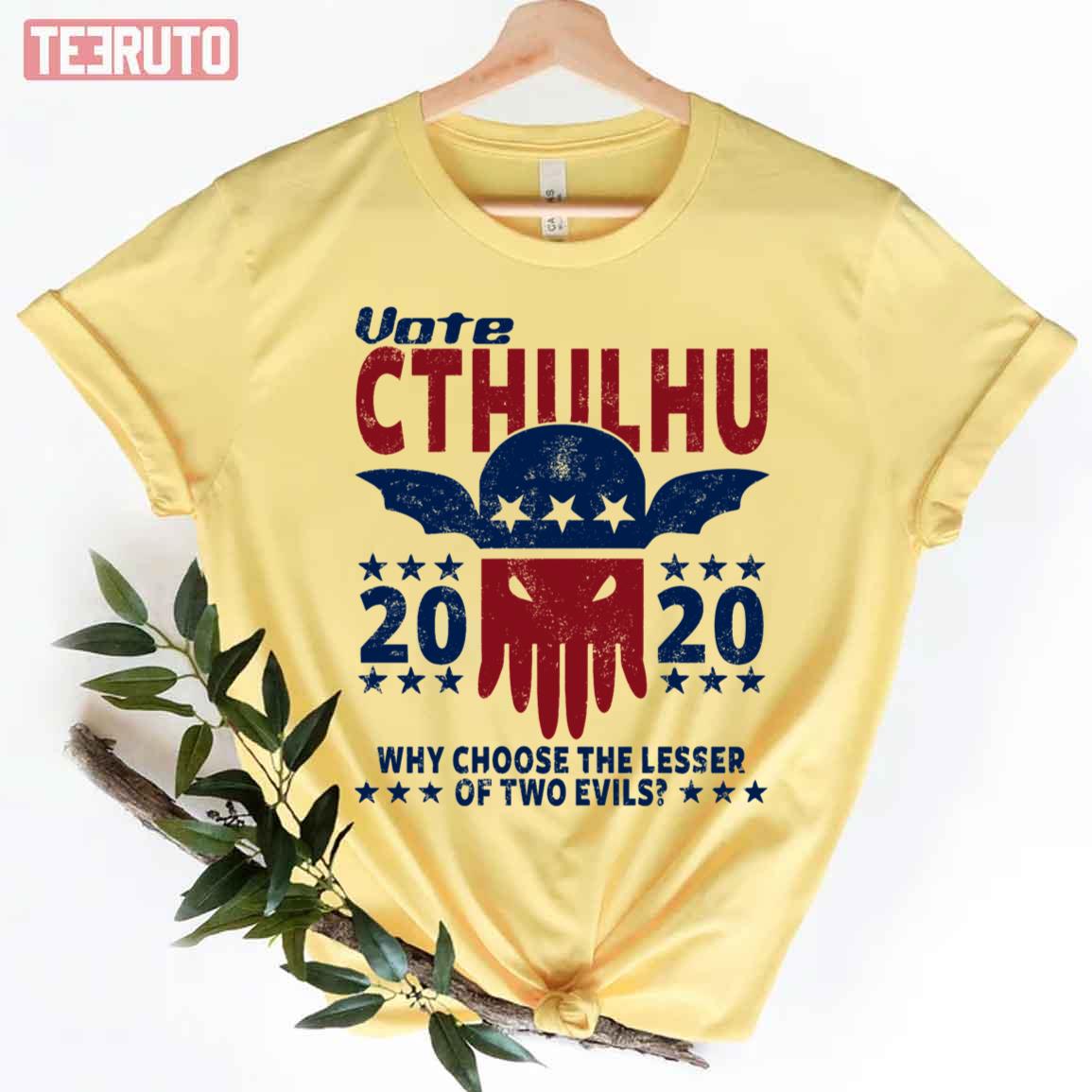 Vote Cthulhu 2020 Cthulhu And Lovecraft Unisex T-Shirt