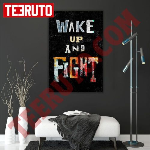 Wake Up And Fight Portrait Canvas