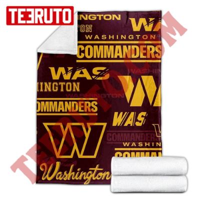 Washington Commanders Allover Nfl Fleece Blanket