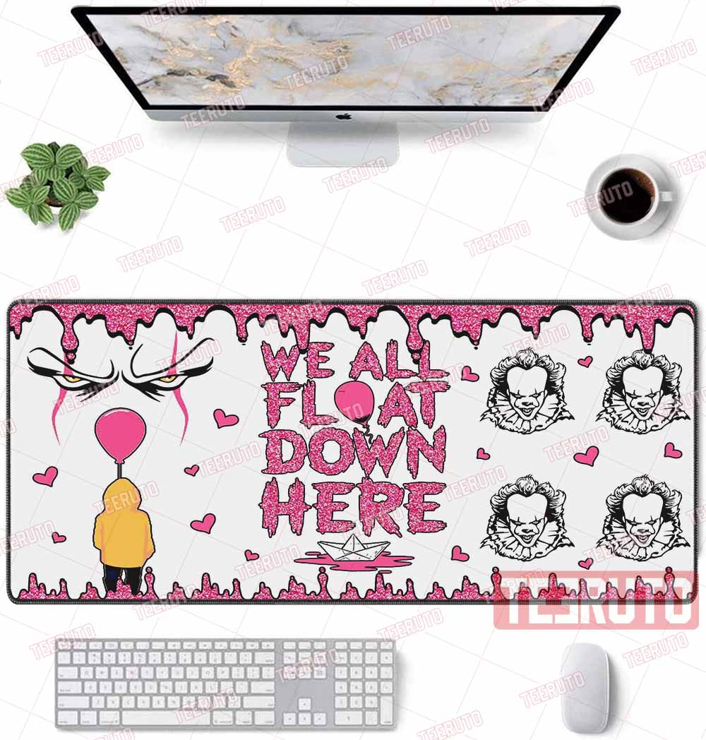 We All Float Down Here IT Pennywise Pink Mouse Mat