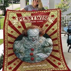 We All Float Down Here Pennywise Quilt Blanket