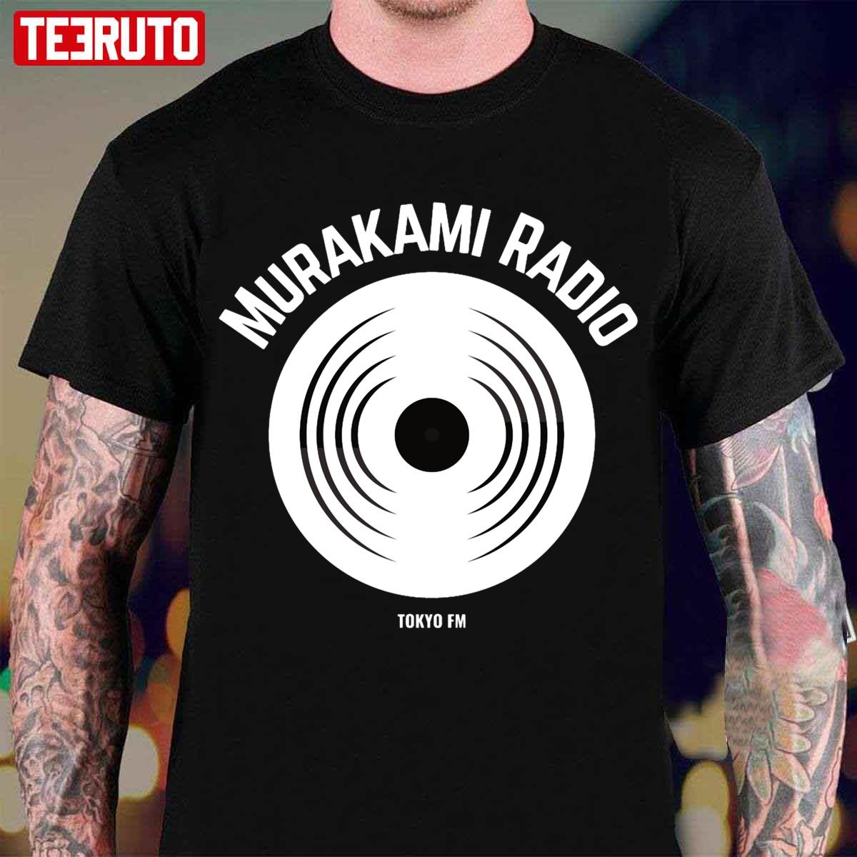 White Anime Haruki Murakami Unisex T-Shirt