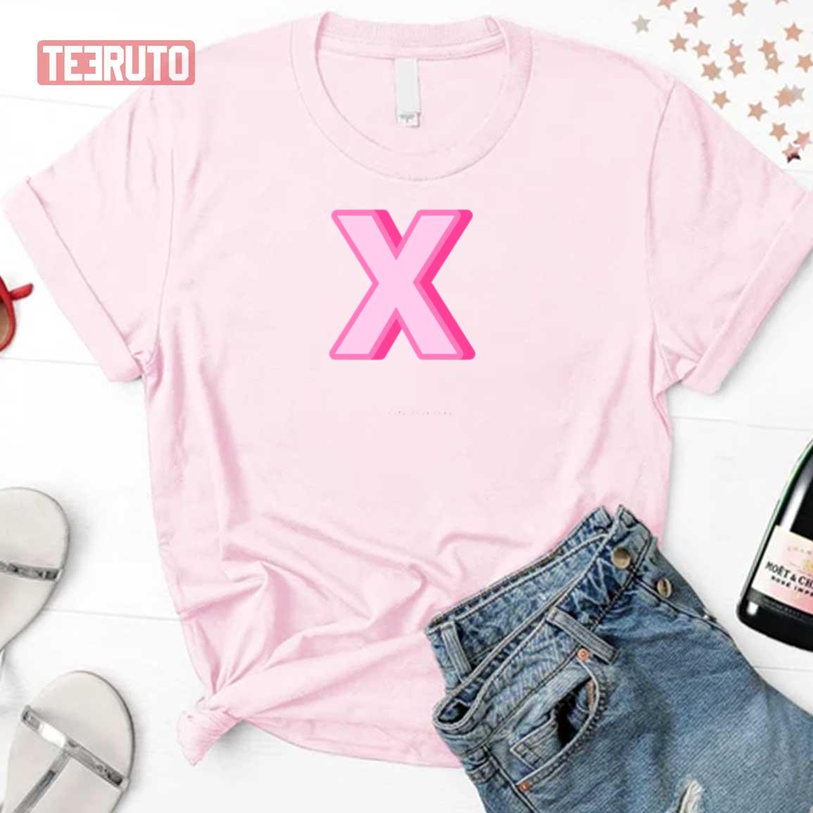 X Pink Preppy Unisex T-Shirt