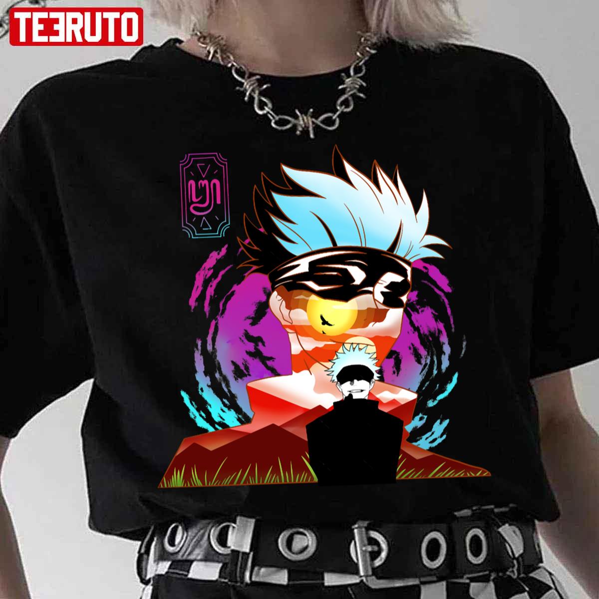 2023 Coloerd Jujutsu Kaisen Satoro Gojo Unisex T-Shirt